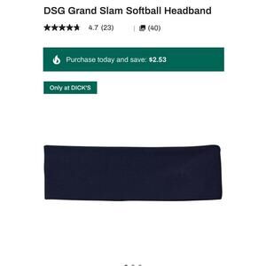 Lot of 4! DSG Grand Slam Softball Headband Red, White(2), Blue